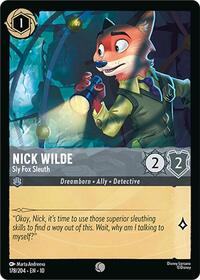 Nick Wilde - Sly Fox Sleuth 178/204 Common