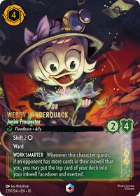 Webby Vanderquack - Junior Prospector (Enchanted) 229/204 Enchanted Holofoil