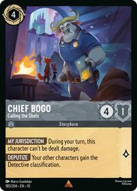 Chief Bogo - Calling the Shots 185/204 Rare