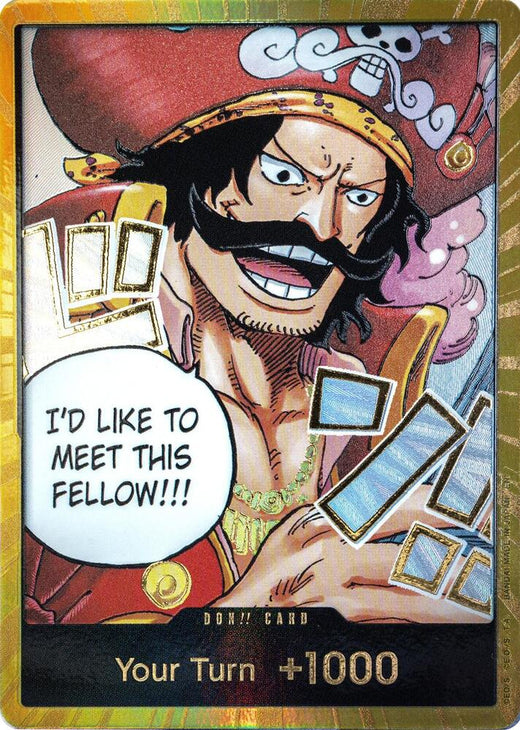 DON!! Card (Gol.D.Roger) (Gold) DON!! Foil