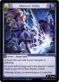 Meteoric Volley | Promotional Cards | Promo | Foil | #115