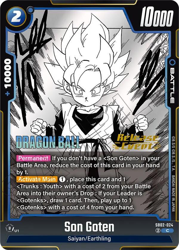 DBS Fusion World: Manga Booster 02 Release Event Cards Singles