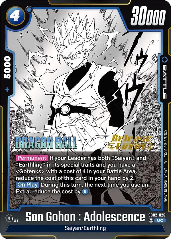 DBS Fusion World: Manga Booster 02 Release Event Cards Singles