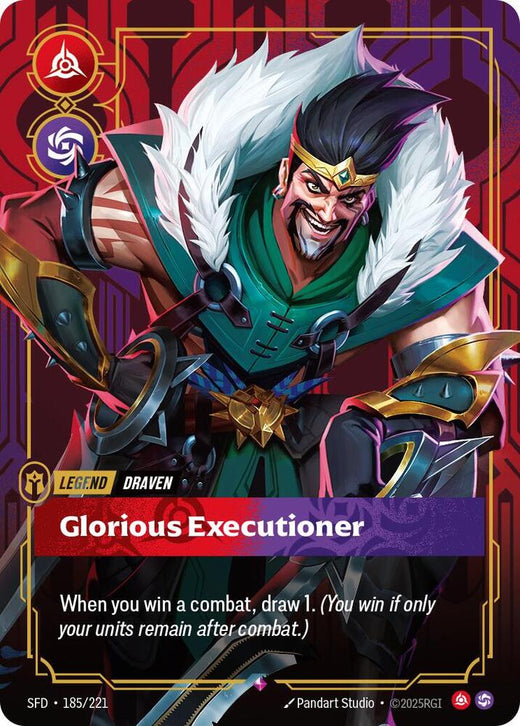 Draven - Ejecutor Glorioso 185/221 Rara Brillante