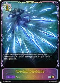 Absolute Zeroblade - PR-294 | Shadowverse: Evolve Promo Cards | Promo | Unspecified | #PR-294EN
