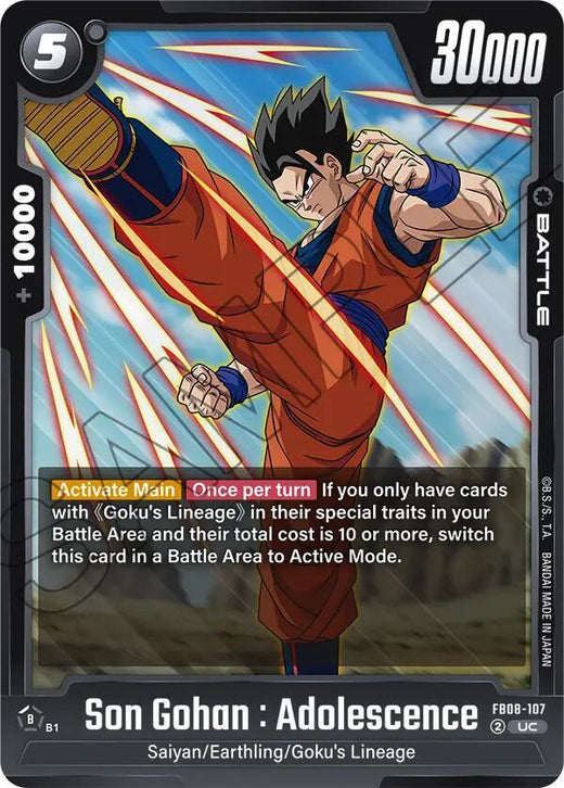 Son Gohan : Adolescencia FB08-107 UC