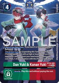 Dan Yuki & Kanan Yuki (Alternate Art) | Time Stranger | Super Rare | Foil | #BT24-085