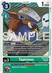 Tapirmon | Time Stranger | Common | Normal | #BT24-043 C