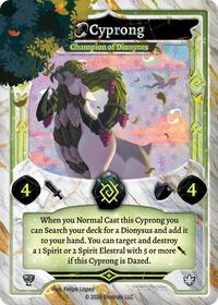 Cyprong - Champion of Dionysus (Serialized) | Kissimmee Open 2025 | SR | Unspecified | #KO25 /16