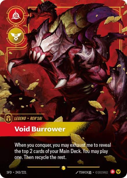 Rek'sai - Excavadora del Vacío (Supernumeraria) 243/221 Foil de exhibición