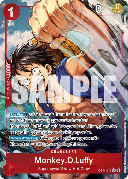 Monkey.D.Luffy - OP14-013 (Alternate Art) OP14-013 SR Foil