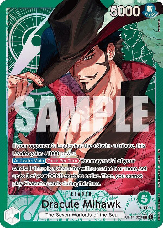 Dracule Mihawk - OP14-020 (Alternate Art) OP14-020 L Foil