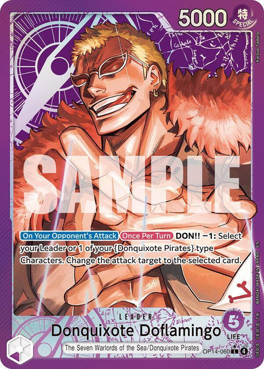 Donquixote Doflamingo - OP14-060 (Alternate Art) OP14-060 L Foil