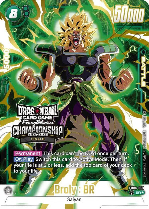 Broly : BR - FB06-063 (Campeonato 2025-2026 Finales) FB06-063 SR Foil
