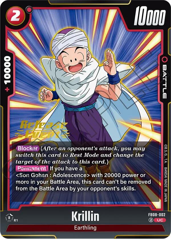 DBS Fusion World: Saiyan's Pride Release Event Cards Singles