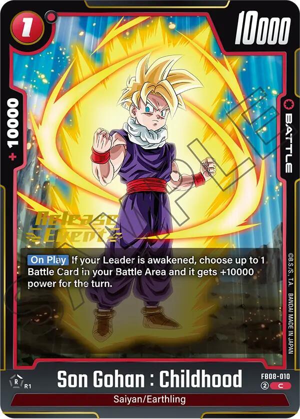 DBS Fusion World: Saiyan's Pride Release Event Cards Singles