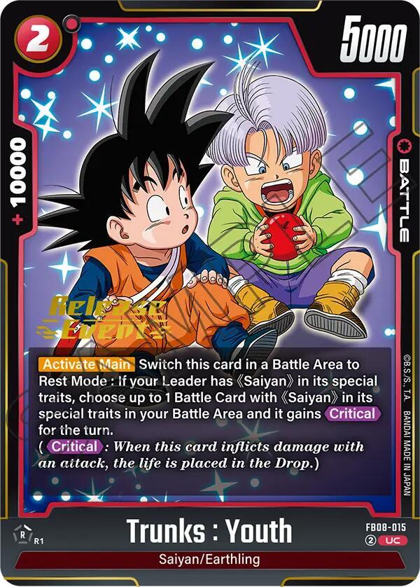 DBS Fusion World: Saiyan's Pride Release Event Cards Singles