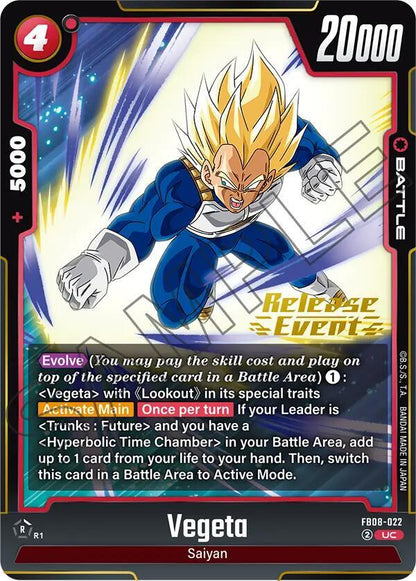 DBS Fusion World: Saiyan's Pride Release Event Cards Singles