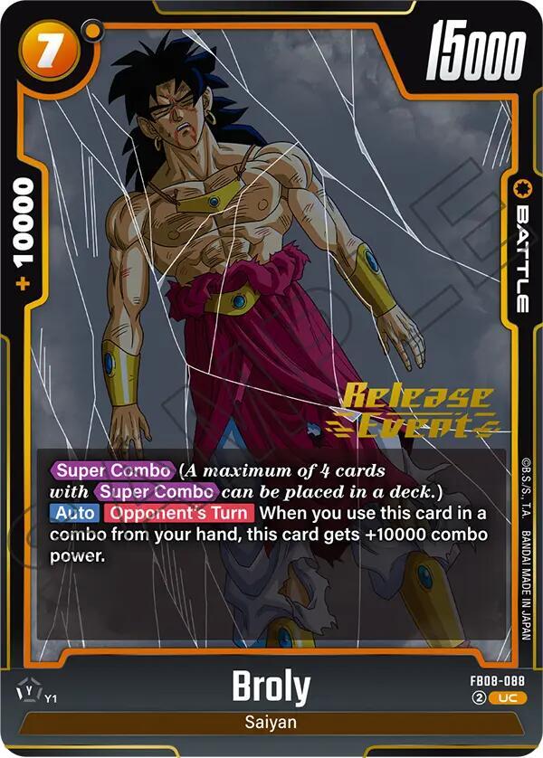 DBS Fusion World: Saiyan's Pride Release Event Cards Singles
