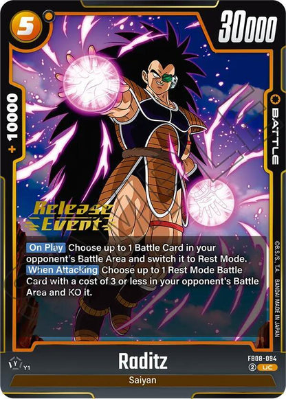 DBS Fusion World: Saiyan's Pride Release Event Cards Singles