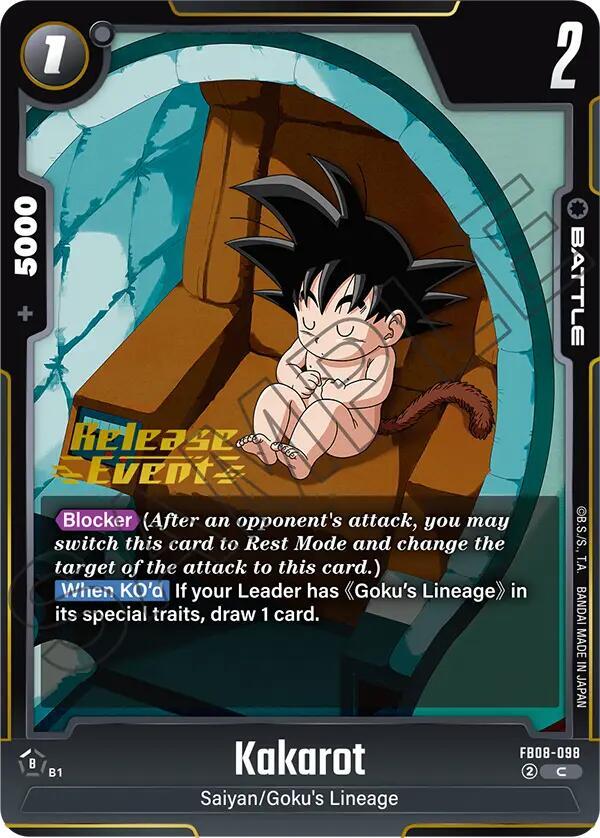 DBS Fusion World: Saiyan's Pride Release Event Cards Singles