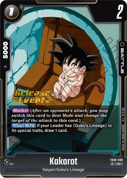 DBS Fusion World: Saiyan's Pride Release Event Cards Singles