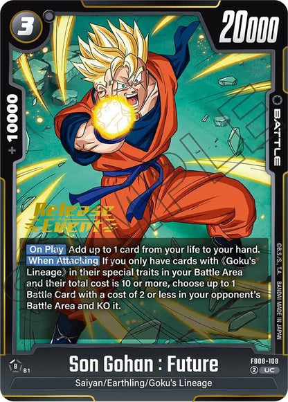 DBS Fusion World: Saiyan's Pride Release Event Cards Singles