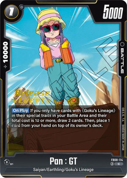 DBS Fusion World: Saiyan's Pride Release Event Cards Singles
