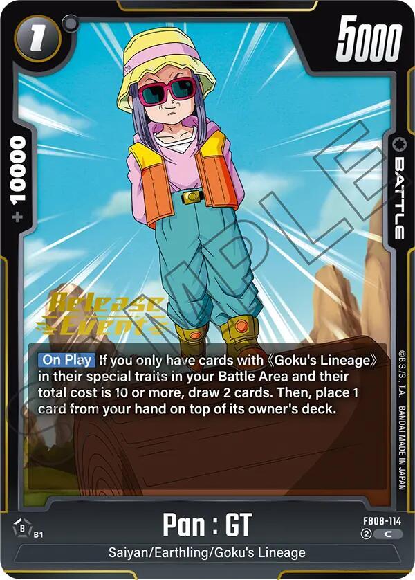 DBS Fusion World: Saiyan's Pride Release Event Cards Singles