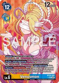 Venusmon (Alternate Art) | Time Stranger | Super Rare | Foil | #BT24-040 SR