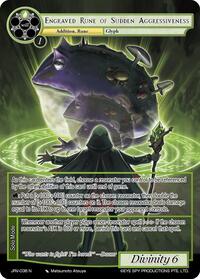 Engraved Rune of Sudden Aggressiveness | Journey to Ravidra | Normal | Normal | #JRV-036 N