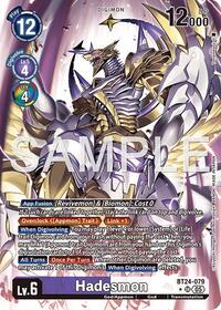 Hadesmon (Alternate Art) | Time Stranger | Super Rare | Foil | #BT24-079 SR