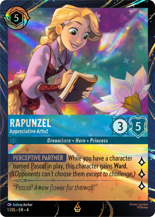 Rapunzel - Appreciative Artist 1 Rare Holofoil