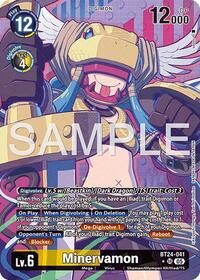 Minervamon (Alternate Art) | Time Stranger | Super Rare | Foil | #BT24-041 SR