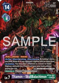 Titamon + SkullBaluchimon (Alternate Art) | Time Stranger | Super Rare | Foil | #BT24-081 SR