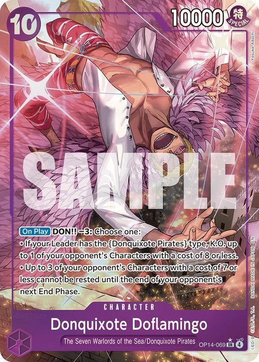 Donquixote Doflamingo - OP14-069 (Alternate Art) OP14-069 SR Foil