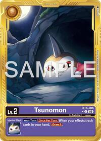 Tsunomon (Gold Border) | Advanced Booster Digimon Generation | Uncommon | Foil | #BT6-006 U