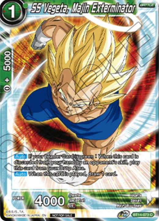 SS Vegeta, Majin Exterminator (Championship 2025 Finals Pack) BT14-073 Promo