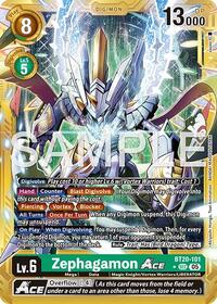 Zephagamon ACE (Gold Border) | Advanced Booster Digimon Generation | Secret Rare | Foil | #BT20-101 SEC