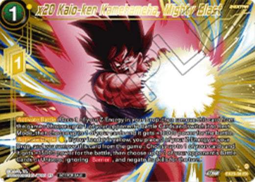 x20 Kaio-ken Kamehameha, Mighty Blast (Championship 2025 Finals Premium Pack) EX23-30 Promo Foil