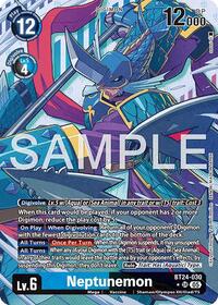 Neptunemon (Alternate Art) | Time Stranger | Super Rare | Foil | #BT24-030 SR