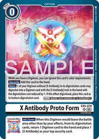 X Antibody Proto Form (Reprint) | Advanced Booster Digimon Generation | Super Rare | Foil | #EX5-070 SR