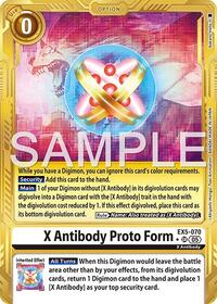 X Antibody Proto Form (Gold Border) | Advanced Booster Digimon Generation | Super Rare | Foil | #EX5-070 SR