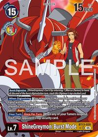 ShineGreymon: Burst Mode (Alternate Art) | Advanced Booster Digimon Generation | Super Rare | Foil | #BT13-020 SR
