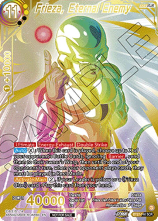 Frieza, Eternal Enemy (Championship 2025 Finals Alternate Art Card) BT27-140 Promo Foil