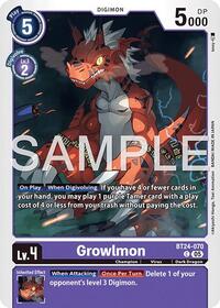 Growlmon | Time Stranger | Common | Normal | #BT24-070 C