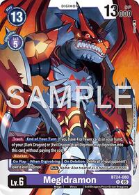 Megidramon | Time Stranger | Rare | Foil | #BT24-080 R