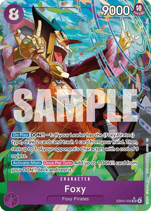 Foxy (Alternate Art) EB04-036 SR Foil