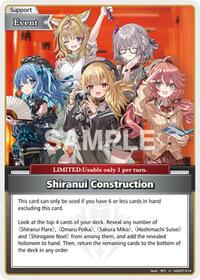 Shiranui Construction (U) | SD07: Start Deck: Yellow Shiranui Flare | Uncommon | Normal | #hSD07-014