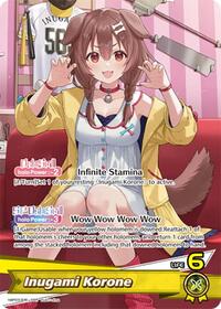 Inugami Korone (OSR) | Elite Spark | Oshi Super Rare | Foil | #hBP03-006